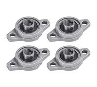 4 Pièces Roulements de Bloc d'oreiller, Palier Roulement, Roulements à Billes, Roulements Alliage de Zinc, Paliers a Semelle, Roulements à Billes, Palier à Bride KFL000, Diamètre Intérieur 10mm