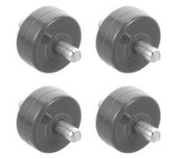 4 Pièces Roulette Aspirateur Balai de Rechange, Axe 3,03 MM | Métal ABS Plastique, Remplacement Rapide des Roues Usées, pour Nettoyage des Coins et Sols Durs