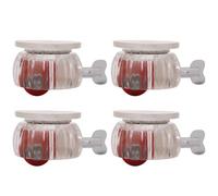 4 Pièces Roulette Auto-adhésive 360 Rotation Roue Universelle Poulie Collante Pour Petits Appareils Boîte De Rangement Poubelle Pour Poubelle