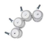 4 Pièces Roulette Pivotante Silencieuse 10mm, Plastique | Remplacement Simple, Rotation Multidirectionnelle, Mouvement Stable sur Sols Irréguliers, Usage Intérieur Couleur Aléatoire