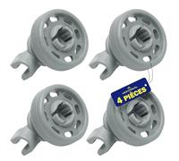 4 Pièces Roulette pour Panier Lave Vaisselle avec le Code Original 00028021 00066321 00152111 00424717 482000084776 7028021 C00247530 pour Bosch pour Siemens - Garantie de 10 Ans - MONTERAL