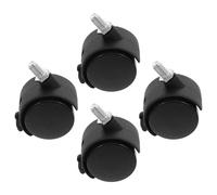 4 Pièces Roulettes à Frein M8 X 13mm, 1,5 Pouces, PP, Pivotantes | Remplacement Rapide, Roulement Plus Silencieux, Vis Filetée, pour Postes de Travail et Chariots Utilitaires