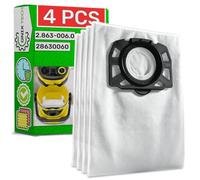 4 Pièces Sac Aspirateur en Microfibres 2.863-006.0 28630060 pour Karcher