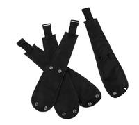 4 Pièces Sangle D’entrejambe de Sécurité pour Poussette Bébé Noir | Tissu Oxford, Résistante et Facile à Nettoyer, Usage Intérieur et Extérieur, pour Nourrisson et Tout-petit