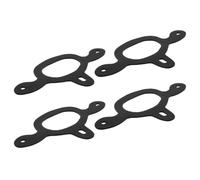 4 Pièces Sangles D’éperon Western en Caoutchouc Noir pour Bottes | Antidérapant, Maintien Stable, Ajustement Confortable, Usage Entraînement Équestre et Équitation Western