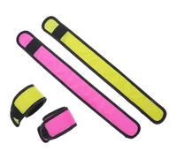 4 Pièces Sangles de Jambe LED à Haute Visibilité Tissu Résistant | Fixation Rapide, Style Moderne Lumineux, pour Équitation et Soins en Écurie