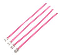 4 Pièces Sangles de Pédales, Installation sans Outil, Rose | Métal et Nylon, Maintien Renforcé du Pied, pour Exercices Matinaux et Déplacements Quotidiens