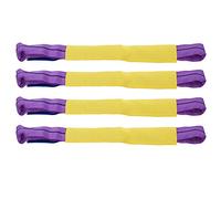 4 pièces Sangles de Roue de Voiture, Roue en Alliage de récupération réglable Universelle sécurisation des Sangles de Liaison Transporteur de remorque 50 cm x 5 cm Jaune/Violet