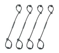 4 Pièces Sangles En Silicone Pour Jouets, Clip Pour Accessoires De Chaise Haute, Sangles De Sécurité En Silicone Multifonctionnelles Pour Jouets De Dentition, Tasses, Biberons, Mannequins