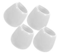 4 Pièces Saucière en Céramique Blanche 50ml, Mini Récipient à