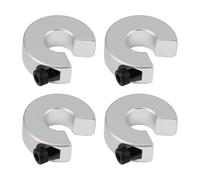 4 Pièces SBR12 Système d'arrêt de Rail Linéaire, Collier de Fixation Arbre, Bague de Sécurité en Aluminium pour Rail de Guidage, Butées de Positionnement pour Imprimantes 3D CNC (Paquet de 4)