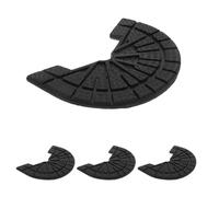 4 Pièces Semelle Antidérapante pour Talon, Caoutchouc Noir 4mm | Réparation Talonnette, Résistance à L’usure, pour Baskets et Bottes, Hommes et Femmes