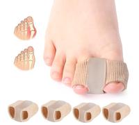 4 Pièces Séparateurs D'orteils, Correcteur d'orteils en gel, Orthèse Hallux Valgus, 2 Tailles Différentes de Corrections Hallux Valgus, Correcteur D'oignon pour Orteils Superposés, Orteils en Marteau