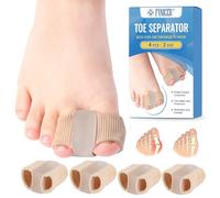 4 Pièces Séparateurs d'Orteils pour orteils courbés, Ecarteur Orteil Double pour orteils qui se chevauchent, Correcteur Redresseur en Gel avec 2 Boucles, pour hommes et femmes,peau