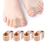 4 Pièces Séparateurs D'Orteils Qui Se Chevauchent, Separateur Orteil,Ecarteur Orteil, 2 Tailles Différentes Orthese Hallux Valgus avec 2 Boucles Pour Orteils Superposés, Orteils en Marteau