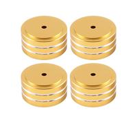 4 PièCes SéRies 40X20Mm Aluminium HIFI AMP Haut-Parleur Support D'Isolement Platine Vinyle DAC Coussinet de Pieds (Or)