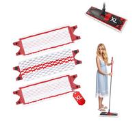 4 Pièces Serpillere Recharge pour Balai Microfibre Kit, pour Vileda Ultramax XL Easy Wring Absorbante Recharge, pour Enlevez Les Taches Sales Gardez Le Sol Propre, Lavable en Machine (4)