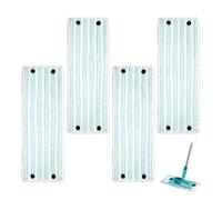 4 Pièces Serpillères de Rechange, Housses de Vadrouille en Microfibre Icrofibre Serpillères de Rechange Kit Têtes de Vadrouille Chiffon Serpillière très Absorbantes pour Décontamination Tous Les Sols