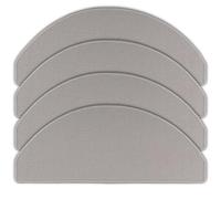 4 Pièces Serpillères en Microfibre Compatible avec Xiaomi S20 (D106) E10 Mijia Mop 3C C103 Plus B112 Remplacement Facile Compatible avec Xiaomi Accessoires de Rechange Aspirateur Robot Aspirateurs