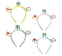 4 Pièces Serrage-tête en Tissu Bandeau Cheveux | Chic, Lovely et Unique, Accessoire Créatif pour School Events, All Holidays, Christmas, Easter, New Year Couleur Aléatoire