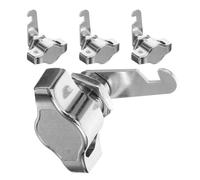 4 Pièces Serrure à Came sans ermeture Automatique Silencieuse | Installation Facile en Alliage de Zinc Métallique Argenté, pour Armoires et Tiroirs en Milieu Professionnel