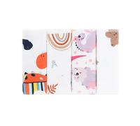 4 Pièces Serviette Carrée En Coton Pour Bébé De Toilette En Tissu Absorbant Doux Mouchoir D'Impression De Dessin Animé Pour Un Usage Quotidien Serviette De Visage Douce Pour Nouveau-nés