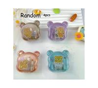 4 pièces/set : manuel de taille-crayon à double trou en forme d’ours aléatoire cadeau de papeterie pour élèves