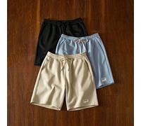 4 pièces/set Short casual en maille ample de couleur unie pour hommes, polyvalent pour un usage quotidien, look jeune, accessoires pour couple L,M,S,XL,XS,XXL,XXS,XXXL,XXXXLLettresTissu tricoté