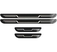 4 Pièces Seuil de Porte Voiture pour Alfa Romeo Giulia GTA/GTAm, Protection de Seuil Acier Inoxydable Anti-Rayures Couvre Marche-Pied Accessoire,D/Carbon Fiber