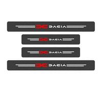 4 Pièces Seuil Porte Voiture Plinthes Autocollant pour Dacia Duster Logan MCV Sandero Stepway Dokker Lodgy Fiber Carbone Protection Seuil de Porte Voiture Carrosserie Accessoire