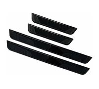 4 PièCes Seuils De Porte Voiture pour VW T-Cross T-Roc T-Roc Sport Caravelle Sharan Passat S, Plaques Seuil Bande Bienvenue PéDale RéSistant Aux Rayures DéCorative Accessoire,B/Black