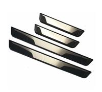 4 PièCes Seuils De Porte Voiture pour VW T-Cross T-Roc T-Roc Sport Caravelle Sharan Passat S, Plaques Seuil Bande Bienvenue PéDale RéSistant Aux Rayures DéCorative Accessoire,A/Silver