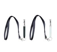 4 Pieces Sifflet Ultrason Chien avec Laniere Noir et Blanc Sifflets Anti | Aboiement, Puissant, Siflet, Rappel, Entrainement, Education, Comportement, Grande, Distance, qualite, Solid, pratique