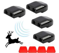 4 Pièces Sifflets à Ultrasons pour Voiture, Dispositifs de Signalisation pour Animaux Sauvages, Avertisseur de Faune pour Voitures, Camions et Motos, Compact et Durable