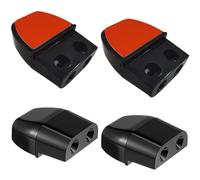 4 Pièces sifflets de cerf Avertissement de la faune,sifflet d'avertissement d'animaux,Sifflets de Cerf Avertissement,pour Voitures, Camions, Motos(Noir)