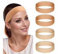 4 Pièces Silicone Bandband, Bandeau Doux Et Confortable, Bandeau Résistant À La Transpiration, Bandeau Antidérapant, Bandeau Élastique, Accessoires De Perruque.