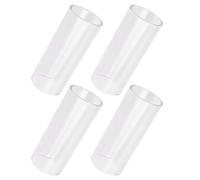 4 Pièces Slide de Guitare en Verre Blanc pour Électrique, Sustain