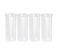 4 Pièces Slide de Guitare en Verre Blanc pour Électrique, Sustain