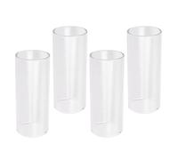 4 Pièces Slide de Guitare en Verre pour Guitare Électrique, Blanc