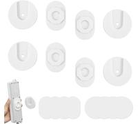4 Pieces Socket Holder Without Punch Socket Holder Self Adhesive Power Strip Holder Wall Mount Sticker for Organizing Sockets,WiFi Router