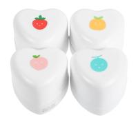 4 Pièces Soin des Lèvres Fruité 5,8g Hydratant, Format Voyage | Parfums Fraise, Melon, Pêche, Pamplemousse, Usage Extérieur, Finition Brillant, pour Lèvres Sèches
