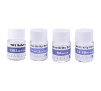 4 Pièces Solution Étalon De Conductivité, Solution D'étalonnage PH ORP, Testeur PH Portable Réutilisable, Étalon D'étalonnage De Conductivité, Fournitures De Mesure Réutilisables Pour Testeurs EC TDS