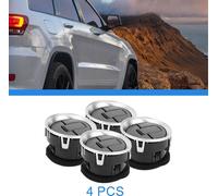 4 Pièces Sortie D'Air Centrale Compatible Pour Ford F150 Lobo 2009-2014, Abs Noir Argenté Durable Panneau De Ventilation D'Air