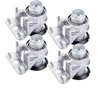 4 pièces SOTECH Pieds de réglage INTEGRATO Hauteur 37,5 mm Pied réglable en Hauteur jusqu'à 25 mm Pied de socle avec capacité de charge 175 kg/pièce Pied d'armoire avec patins de sol
