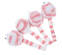 4 Pièces Souris Peluche pour Chat, Interactif, Rose, Réalisme | Stimule L’instinct de Chasse, Divertissement Autonome, Détourne L’attention des Meubles, Usage Intérieur