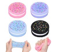 4 Pièces Squishy Oreo, Ultra Doux Oreo Squishy avec Pépites de Sucre Anti Stress Taba Squishy, Jouet Antistress en Forme de Biscuit Mini pour Enfants et Adultes Puissent Pétrir et Se Détendre