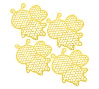 4 Pièces Station D'abreuvement Flottante pour Abeilles, Plastique | Pollinisateurs et Insectes, Usage Jardin ou Bord de Balcon, Compact, Léger, sans Assemblage