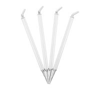 4 Pièces Stylo à Embosser les Ongles Double Embout | Pointe en Silicone, Sélection Précise de Cristaux et Perles, Usage Manucure ou Projets Créatifs