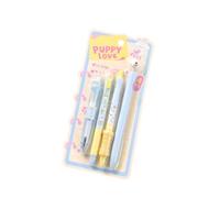 4 pièces stylo à encre gel en plastique à action torsadée stylo gel rétractable 0, 5 mm encres noires pour la prise de notes journalisation fournitures scolaires ensemble d ' écriture de mode