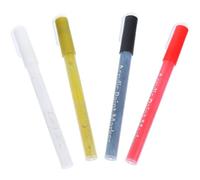 4 Pièces Stylo à Ongles Graffiti Multifonction en Pp | Marqueur de Peinture Acrylique, Léger et Pratique, Tracé Fluide, Salon Professionnel, Tissu